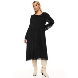 Aritzia Wilfred Daydream Pleated Midi Dress Womens XS Black Chiffon Minimalist